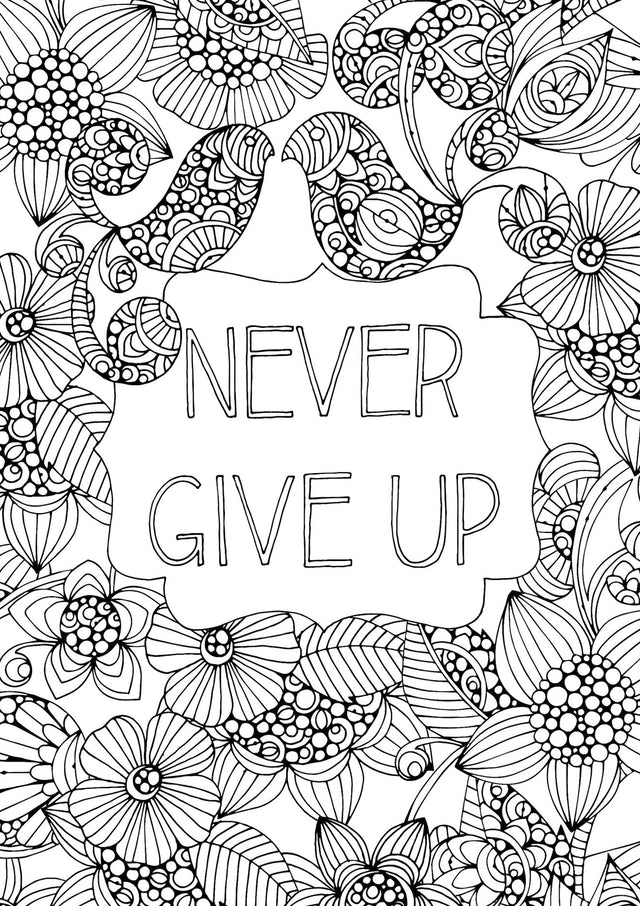 NEVER GIVE UP